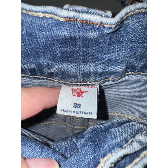 Y2K True Religion Rocco Relaxed Skinny Jeans Size 38x32 - Picture 8 of 8